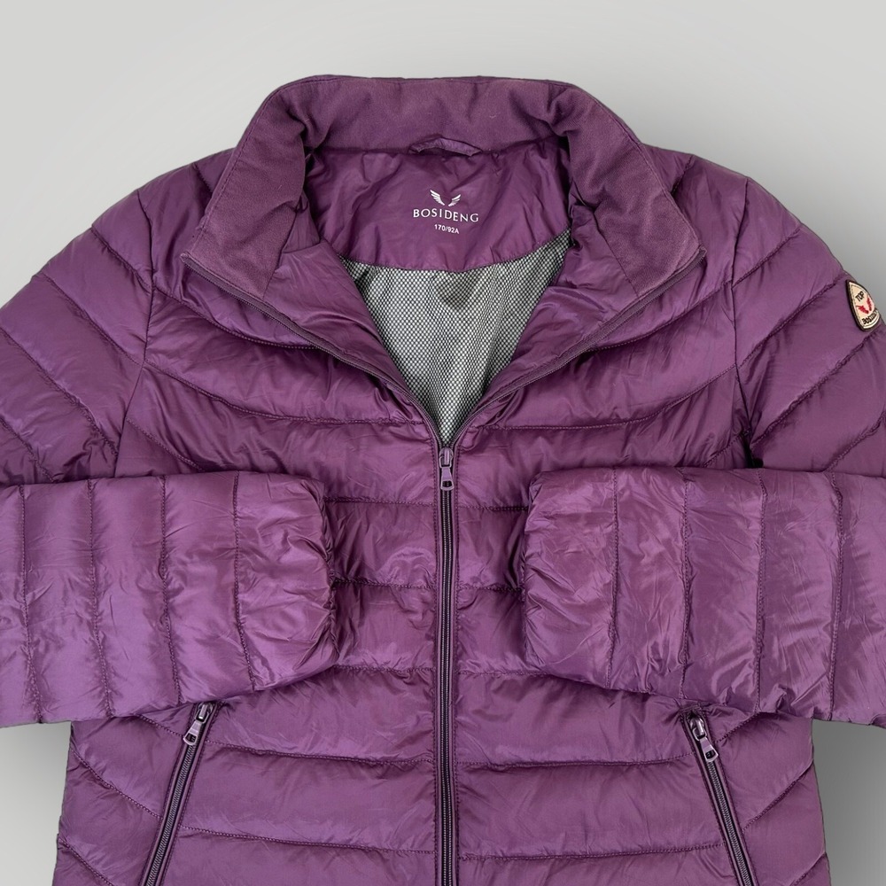 Bosideng Down Puffer Jacket Woman's Size M‎ Ultra Lightweight Packable Purple
